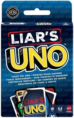 Produktbild von Mattel Kartenspiel UNO Liars - Familienspiel für Kinder und Erwachsene