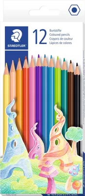 Immagine prodotto di 10 confezioni da 12 matite colorate esagonali STAEDTLER 175 C12