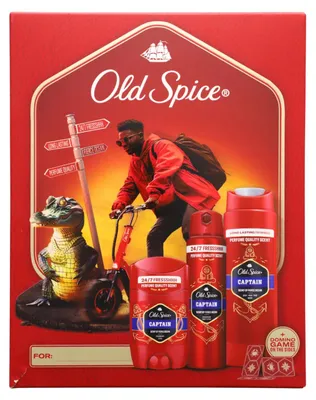 Produktbild von Old Spice Captain Deostick 50ml Deospray 150ml Duschgel 250ml
