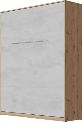 Produktbild von SMARTBett Schrankbett Standard  Weiss/Beton 160 Vertikal