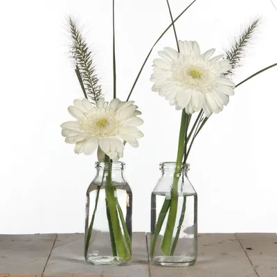 Produktbild von NaDeco Glas-Dekoelemente, ca. 10,5x4,8 cm, 32 Stück, vielseitig befüll- & kombinierbar, Boho-Chic, für Kerzen, Trockenblumen, Deko-Sand & maritime Deko
