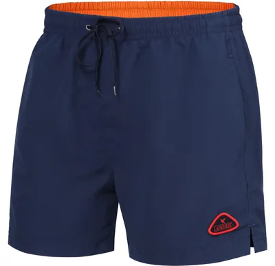 Produktbild von Ladeheid Herren Badehose Badeshorts Beachshorts Schwimmhose LAZA1003 (Marineblau Orange, S)