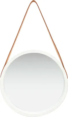 Obrázok produktu pre vidaXL Nástenné zrkadlo s pásom 40 cm biele