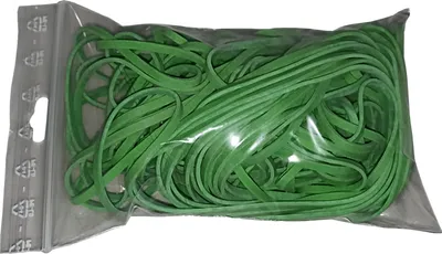 Produktbild von 100 g Gummiringe grün 80 mm Ø 1,5 x 3 mm breit