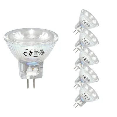 Produktbild von 5 x LED Leuchtmittel Glas Reflektor MR11 2W = 20W GU4 150lm warmweiß 3000K