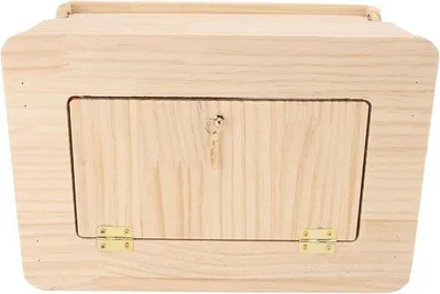 Produktbild von Famanu Vogelzuchtkasten - Nestkasten für Papageien - Robustes Holzdesign - 29 x 21 x 18 cm - Naturholz