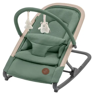 Produktbild von Maxi-Cosi Kori 2-in-1-Babywippe mit Spielzeugbogen, 0–2 J., bis zu 15 kg, Baby Bouncer, 3 mit einer Hand einstellbare Liegepositionen, Beyond Green