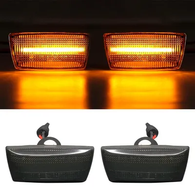 Für Opel Adam Astra H Zafira Corsa D E Insignia Meriva LED Seitenblinker Schwarz in der Farbe Schwarz von Goingfast