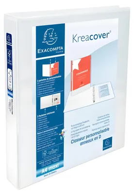 Produktbild von Exacompta Ringbuch Kreacover 4.70 cm weiß