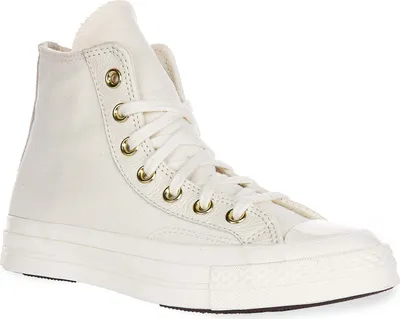 Produktbild von Converse Chuck 70s A12555C in Weiß mit Gold-Logo – 6.5 UK - 39.5 EU - 8.5 US / White Gold