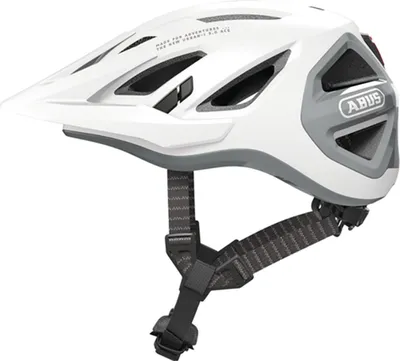 Zdjęcie produktu dla Kask miejski ABUS Urban-I 3.0 ACE - sportowy kask rowerowy z tylnym światłem LED, przedłużonym daszkiem i zapięciem magnetycznym - dla mężczyzn i kobiet - biały, rozmiar L (56-61 cm)