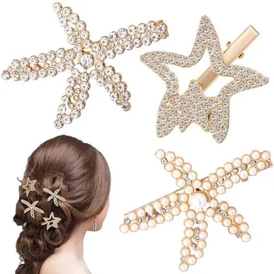 Image de Barrette à cheveux avec diamants et cristaux pour filles