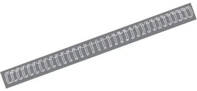 Produktbild von GBC WireBind Drahtbinderücken, weiß, 8mm (100), Weiß, 3 Blätter, Metall, A4, 8 mm, 202 mm