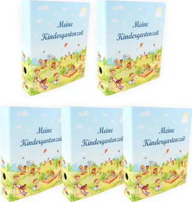 Produktbild von 5 Kindergarten Portfolio Ordner "Meine Kindergartenzeit"