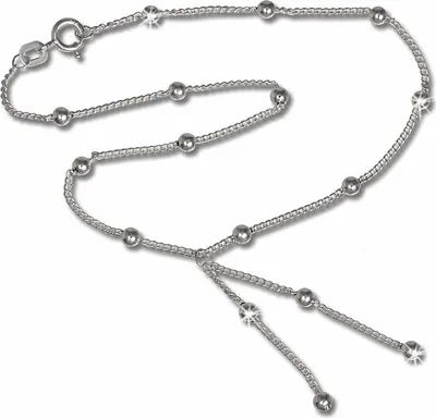 Image de SilberDream Chaîne de cheville pour dames 25cm en argent 925 hypoallergénique argent boules SDF013