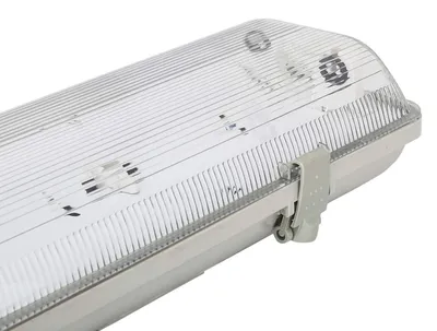 Tri-proof Lampe für zwei 1,2 m Röhren, wasserdicht, weiß