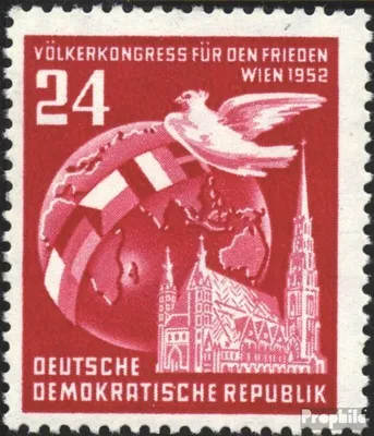 Produktbild von Briefmarken DDR 1952 Mi 320 gestempelt Völkerkongreß für den Frieden
