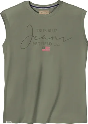 Produktbild von Redfield Übergrößen Muskelshirt Print Jeans oliv