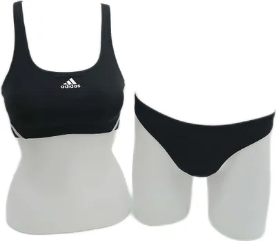 Produktbild von adidas 3S Sportliche Bikinis SchwarzWeiß 36 Schwimmen Frauen Bikinis Sportlich Sport (36,90)