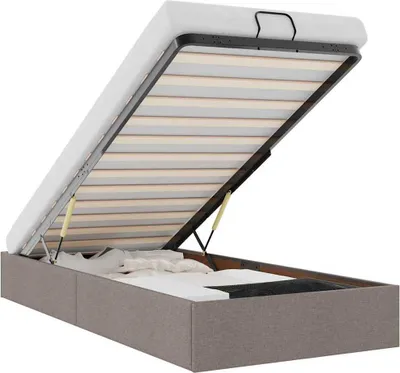 Obrázok produktu pre vidaXL Osmanská posteľ bez matraca Taupe 80x200 cm látka