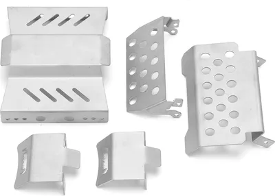 Obrázek produktu pro RC -Chassis -Armors Setzen Sie tragbare korrosionsbeständige Auswirkung Edelstahlschutzplatte