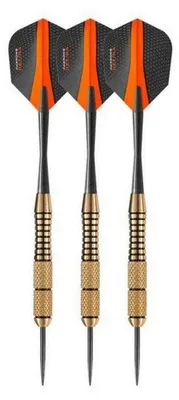 Immagine prodotto di Harrows - Freccette "Matrix", punta in acciaio PP4393 (18 g) (nero/oro)