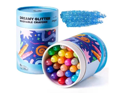 Produktbild von Feine waschbare Glitzerwachspads (24 Stück)