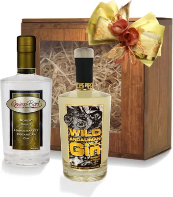 Produktbild von Geschenkbox Premium Gin Wild Andaliman & Nordic Spirit 2x 350 ml. 47% Vol.