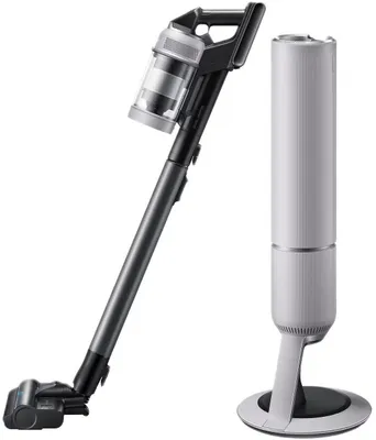 Image de Samsung Bespoke AI Jet PetPRO avec station de nettoyage tout-en-un, puissance du moteur de 770 W, gris galet, aspirateur balai 2-en-1, sans sac, gris, 0,5 l, gris galet, pour déchets secs
