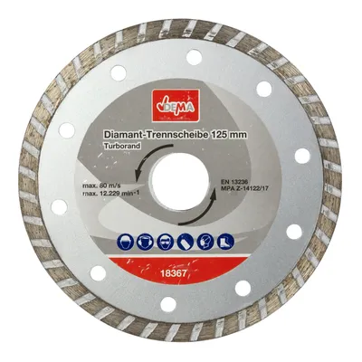 Produktbild von DEMA Diamant Trennscheibe 125 mm Turborand DDT125T