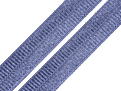 Produktbild von 25m Falzgummi 20mm Faltgummi elastisches Einfassband Schrägband Saumband Farbwahl, Farbe:blauviolett