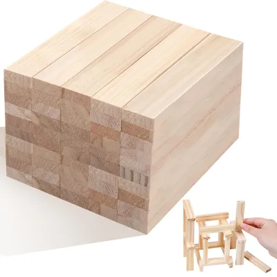 Immagine prodotto di Set di 50 blocchi di legno per progetti creativi