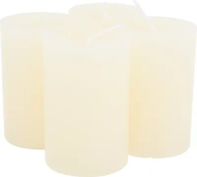 Produktbild von Marble Kerze, durchgefärbt, 4er-Pack Bisquit