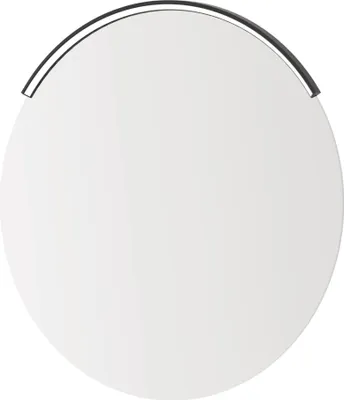 Image de kalb | Lampe miroir CURVIA LED, courbée, 12 V, 6 W, 4000 K, IP44, noir mat, diamètre 60 cm