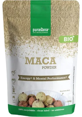 Produktbild von Purasana Maca Pulver 100 g – Natürliches Superfood, reich an Vitaminen & Mineralien
