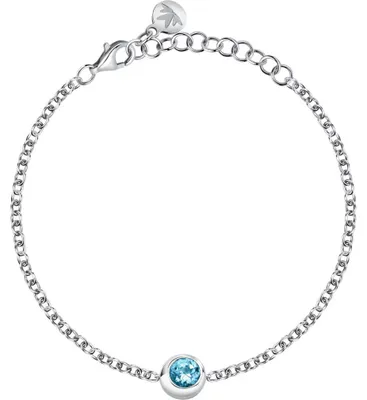 Immagine prodotto di Bracciale discreto in argento con topazio semiprezioso SAXN14