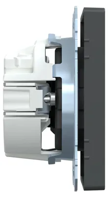 Produktbild von Merten SCHUKO-Steckdose, BRS, Steckklemmen, Anthrazit, System Design, 1 Stk.