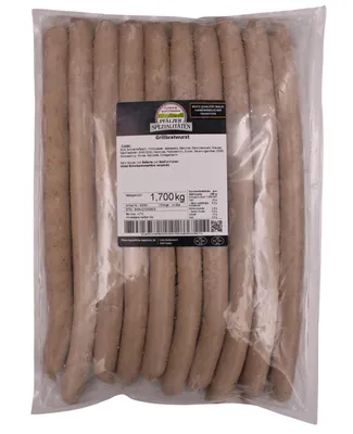 Produktbild von Pfälzer Spezialitäten Grillbratwurst Halber Meter 10 x ca. 170 g