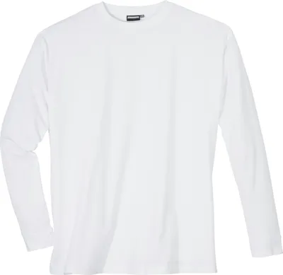 Produktbild von Adamo Langarmshirt große Größen weiß
