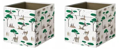Produktbild von IKEA SANDLÖPARE Aufbewahrungsbox 33x38x33 cm Gepardendesign