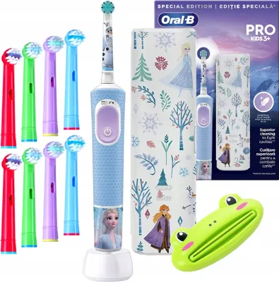Immagine prodotto di Oral-B | Spazzolino elettrico - D103 Frozen - Bambini - 7600 movimenti al minuto - 2 modalità di pulizia