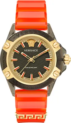 Produktbild von Versace VE6E00223 Icon Active Indiglo schwarz rot Herren Damen Uni Uhr NEU