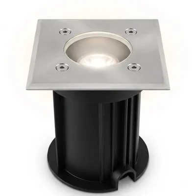 Produktbild von MasterLED Bodeneinbaustrahler Außen GU10 IP66 108x108mm Edelstahl befahrbar