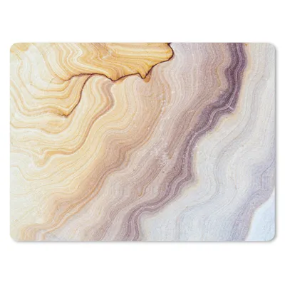 Produktbild von MuchoWow® Mauspad Mousepad Marmor - Textur - Sandstein - Gold - Marmoroptik 23x19 cm - Mousepads - Maus Mat - Pad - Mausunterlage - Schreibtischunterlage - Mauspad