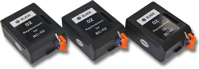 Produktbild von vhbw 3x Tintenpatronen kompatibel mit Canon BJ10, BJ200E, BJ200EX, BJ20, BJ200, BJ10EX, BJ10SX, BJ100, BJ10E Drucker - Schwarz (Wiederaufgefüllt)