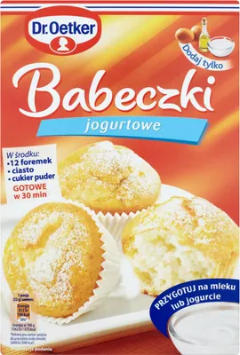 Zdjęcie produktu dla Dr. Oetker Babeczki jogurtowe 335g