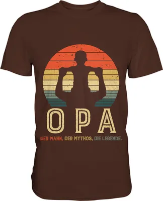 Produktbild von Opa und Enkel Liebe Herren Premium T-Shirt – Brown / 3XL