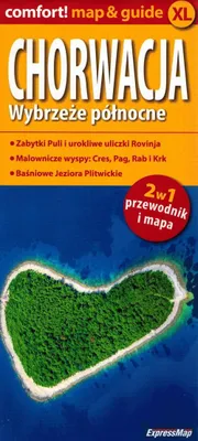 Obrázek produktu pro Pohodlí! mapa a průvodce Chorvatskem 2v1