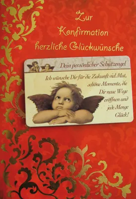 Produktbild von Konfirmation - Glückwunschkarte im Format 11,5 x 17 cm mit