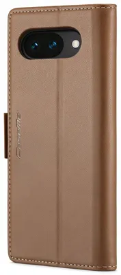 Image de Étui CaseMe pour Google Pixel 10a, portefeuille avec protection RFID, support intégré, couleur marron